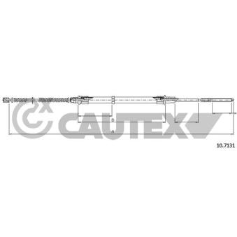 Tirette à câble, frein de stationnement CAUTEX OEM 6N0609721E