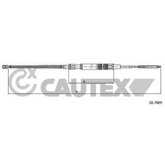 Tirette à câble, frein de stationnement CAUTEX OEM 1H0609721B
