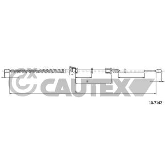 Tirette à câble, frein de stationnement CAUTEX 763060