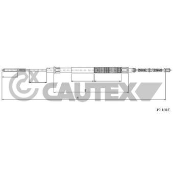 Tirette à câble, frein de stationnement CAUTEX OEM 6K0609721D