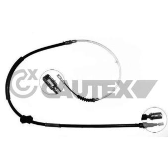 Tirette à câble, frein de stationnement CAUTEX 765987