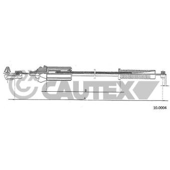 Câble d'accélération CAUTEX OEM 1629F9 Câble d'accélération CAUTEX OEM 1629F9