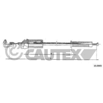Câble d'accélération CAUTEX OEM 95638604