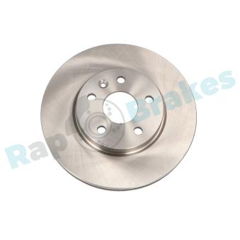 Jeu de 2 disques de frein avant RAP BRAKES R-D0010 pour FORD TRANSIT COURIER 1.7 CDTI - 110cv