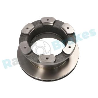 Jeu de 2 disques de frein arrière RAP BRAKES R-D0202 pour MERCEDES-BENZ GLC 70C14 V. 70C14 V/P - 140cv