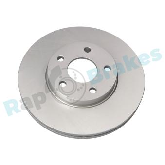 Jeu de 2 disques de frein avant RAP BRAKES R-D0383C pour LANCIA YPSILON 2.0 TDCi - 110cv