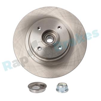 Jeu de 2 disques de frein arrière RAP BRAKES R-D0425 pour CITROEN C3 ORIGIN 1.9 DCI - 110cv