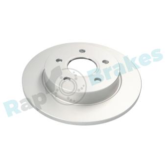 Jeu de 2 disques de frein arrière RAP BRAKES R-D0450 pour LADA 110 1.6 - 100cv