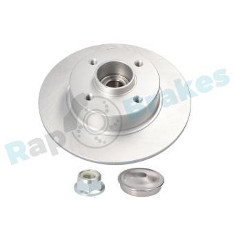 Jeu de 2 disques de frein arrière RAP BRAKES R-D0504C pour RENAULT DUSTER 1.6 - 110cv
