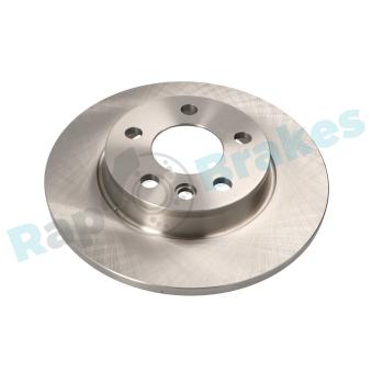 Jeu de 2 disques de frein arrière RAP BRAKES R-D0654 pour TOYOTA COROLLA 2.5 Syncro - 110cv