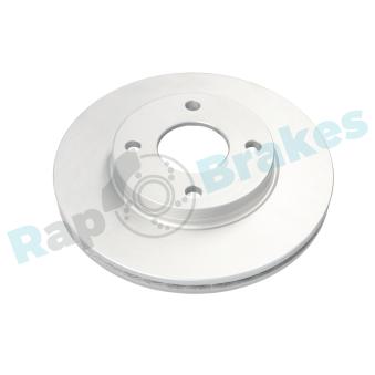 Jeu de 2 disques de frein avant RAP BRAKES R-D0664C pour FORD TRANSIT 1.6 - 101cv