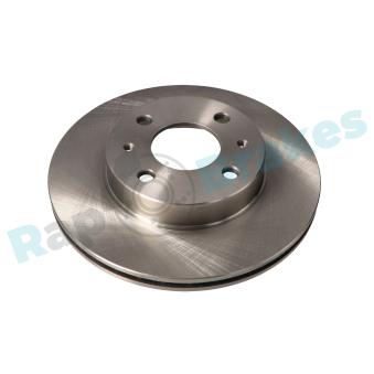 Jeu de 2 disques de frein avant RAP BRAKES R-D0677 pour NISSAN ALMERA 2.0 D - 75cv