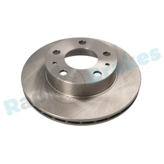 Jeu de 2 disques de frein avant RAP BRAKES R-D0747 pour TOYOTA COROLLA 2.0 bivalent - 110cv
