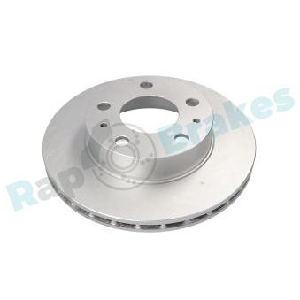 Jeu de 2 disques de frein avant RAP BRAKES R-D0747C pour TOYOTA COROLLA 2.0 bivalent - 110cv
