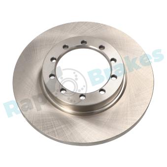 Jeu de 2 disques de frein arrière RAP BRAKES R-D0993 pour FORD TRANSIT 2.4 TDCi - 100cv