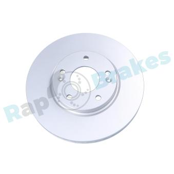 Jeu de 2 disques de frein avant RAP BRAKES R-D1093C pour SSANGYONG ACTYON 1.6 CRDi - 110cv