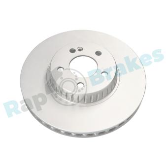 Jeu de 2 disques de frein avant RAP BRAKES R-D1124C pour MERCEDES-BENZ CLASSE C C 200 EQ Boost - 184cv