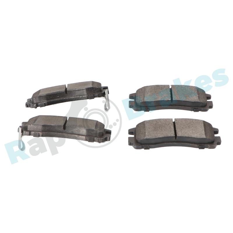 Jeu de 4 plaquettes de frein arrière RAP BRAKES R-P0018 - Visuel 2