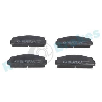 Jeu de 4 plaquettes de frein avant RAP BRAKES OEM 82203073
