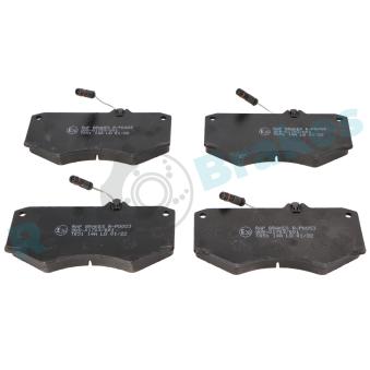 Jeu de 4 plaquettes de frein avant RAP BRAKES OEM 0015867042