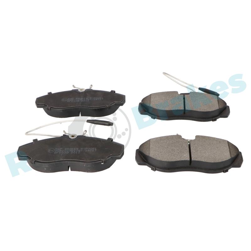 Jeu de 4 plaquettes de frein avant RAP BRAKES R-P0081 - Visuel 1