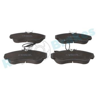 Jeu de 4 plaquettes de frein avant RAP BRAKES OEM 9945810