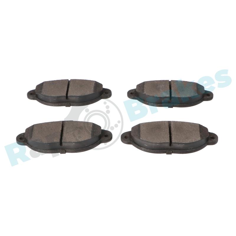 Jeu de 4 plaquettes de frein avant RAP BRAKES R-P0091 - Visuel 2