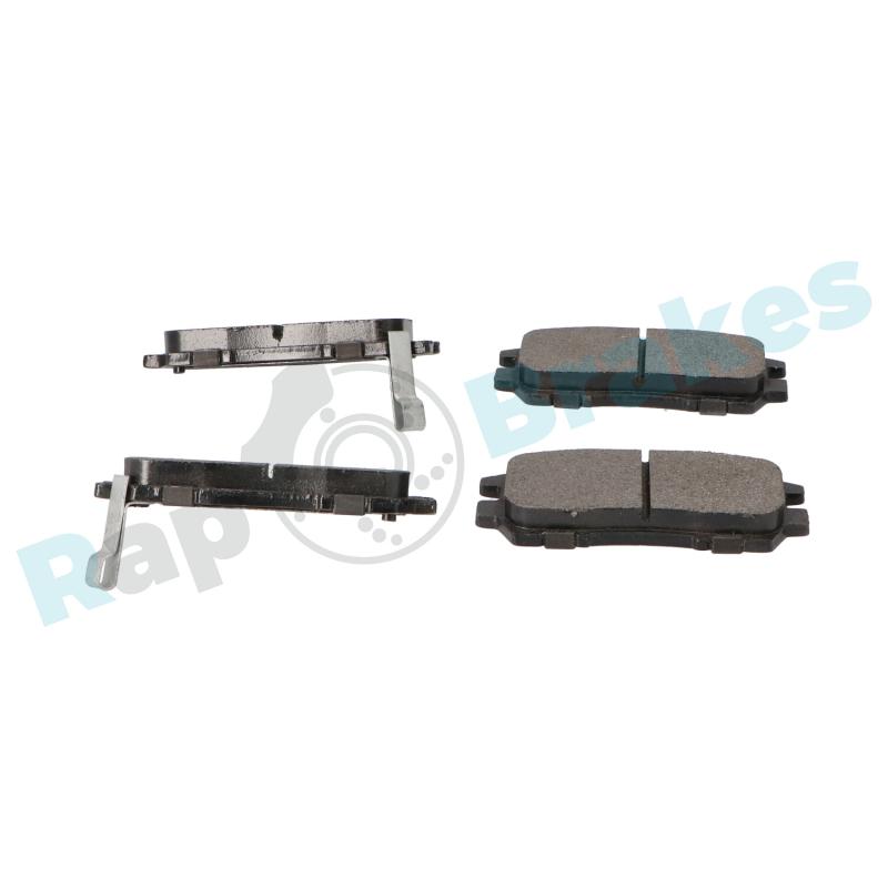 Jeu de 4 plaquettes de frein arrière RAP BRAKES R-P0100 - Visuel 2