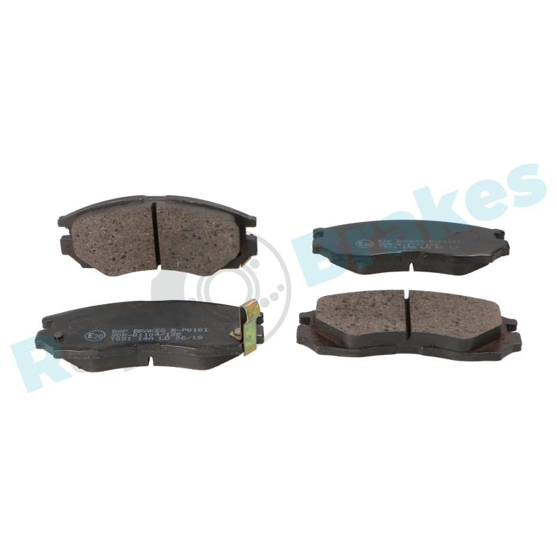 Jeu de 4 plaquettes de frein avant RAP BRAKES R-P0101 - Visuel 1