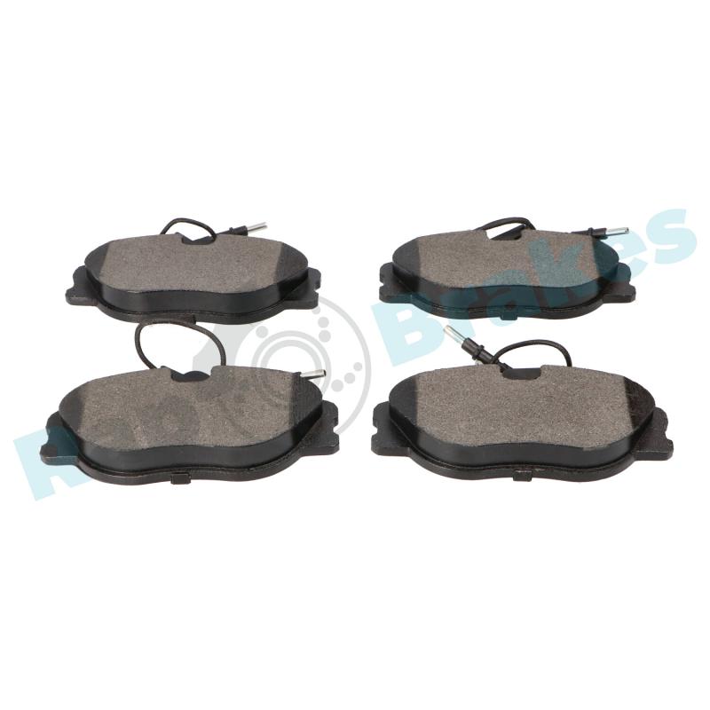 Jeu de 4 plaquettes de frein avant RAP BRAKES R-P0119 - Visuel 2