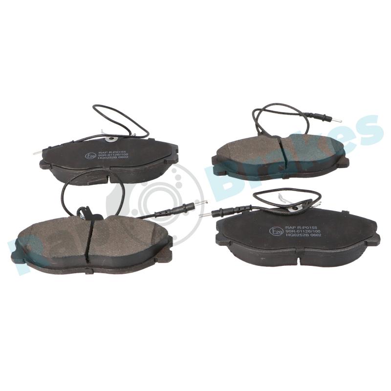Jeu de 4 plaquettes de frein avant RAP BRAKES R-P0155 - Visuel 1