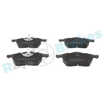 Jeu de 4 plaquettes de frein avant RAP BRAKES R-P0158 pour MITSUBISHI ECLIPSE CROSS 1.9 TDI - 110cv