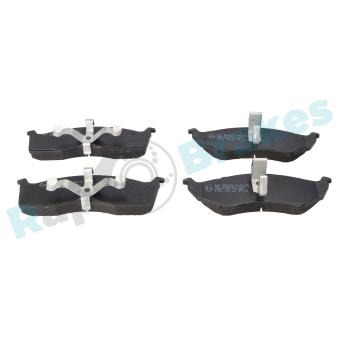 Jeu de 4 plaquettes de frein avant RAP BRAKES OEM 04728124
