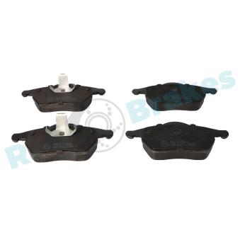 Jeu de 4 plaquettes de frein avant RAP BRAKES [R-P0206]