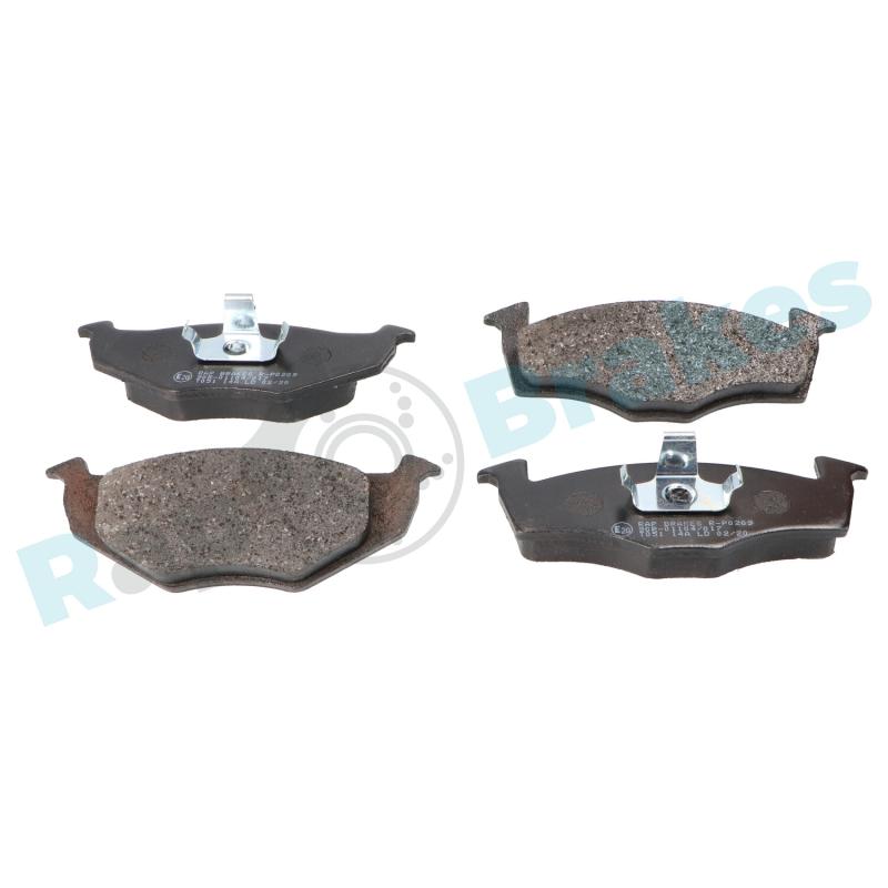 Jeu de 4 plaquettes de frein avant RAP BRAKES R-P0209 - Visuel 1