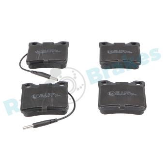 Jeu de 4 plaquettes de frein arrière RAP BRAKES [R-P0211]