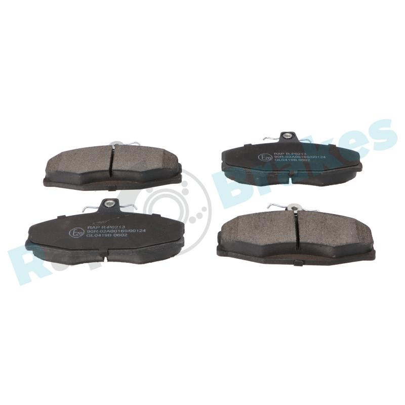 Jeu de 4 plaquettes de frein avant RAP BRAKES R-P0213 - Visuel 1