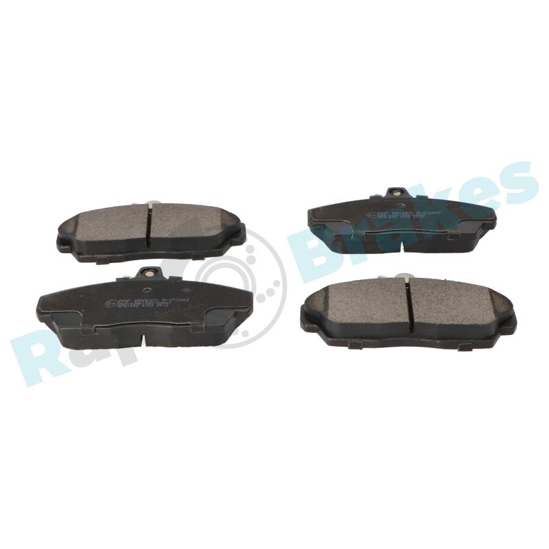 Jeu de 4 plaquettes de frein avant RAP BRAKES R-P0242 - Visuel 1