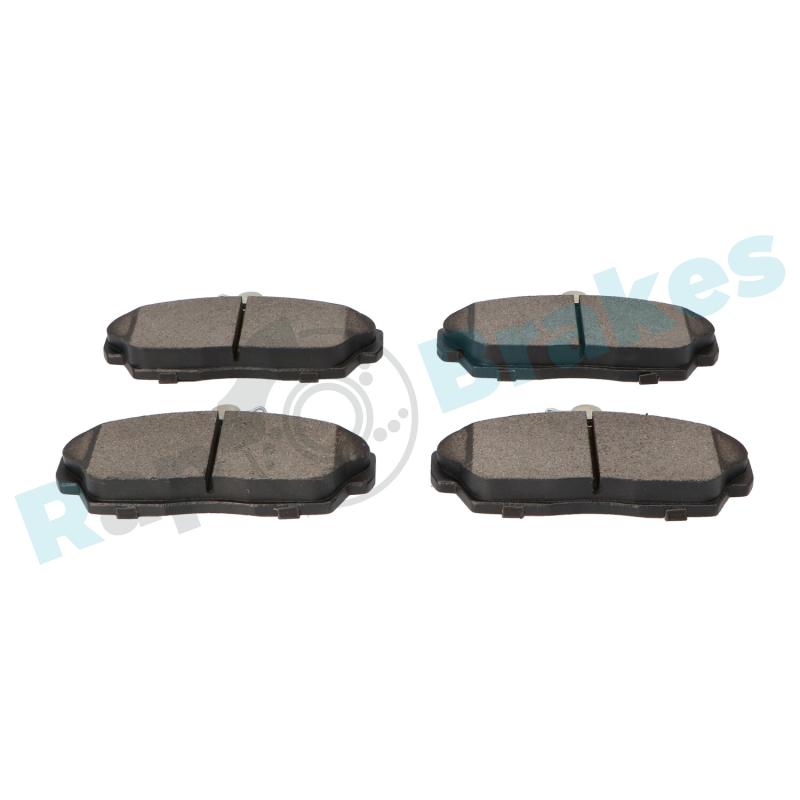 Jeu de 4 plaquettes de frein avant RAP BRAKES R-P0242 - Visuel 2