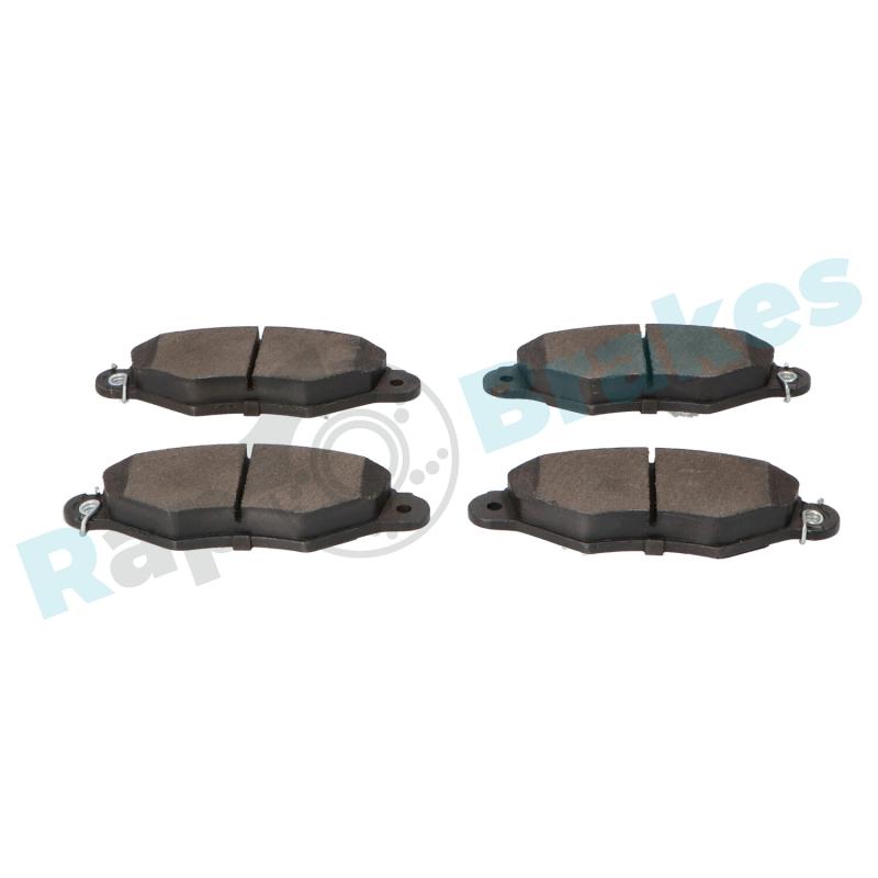 Jeu de 4 plaquettes de frein avant RAP BRAKES R-P0243 - Visuel 2