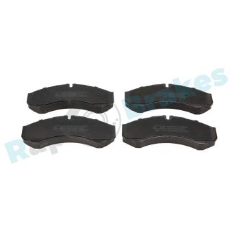 Jeu de 4 plaquettes de frein arrière RAP BRAKES OEM 19092981 Jeu de 4 plaquettes de frein arrière RAP BRAKES OEM 19092981
