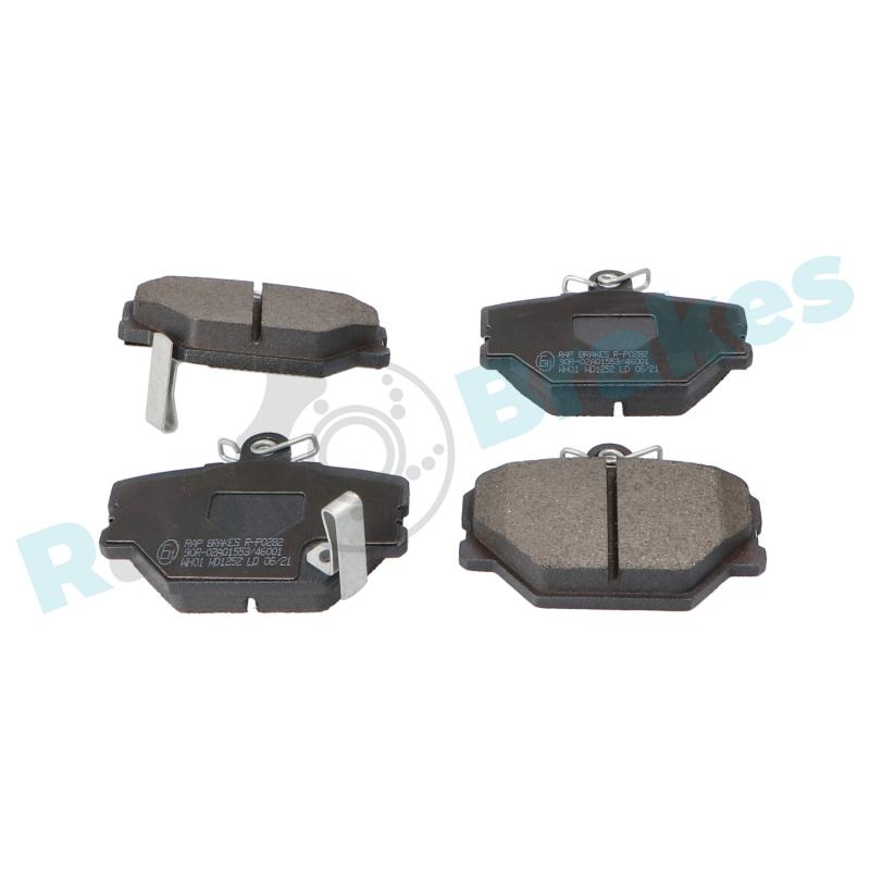 Jeu de 4 plaquettes de frein avant RAP BRAKES R-P0282 - Visuel 1
