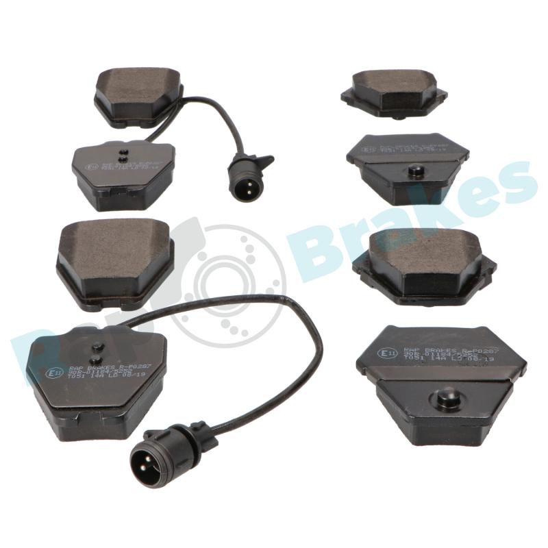 Jeu de 4 plaquettes de frein avant RAP BRAKES R-P0287 - Visuel 1