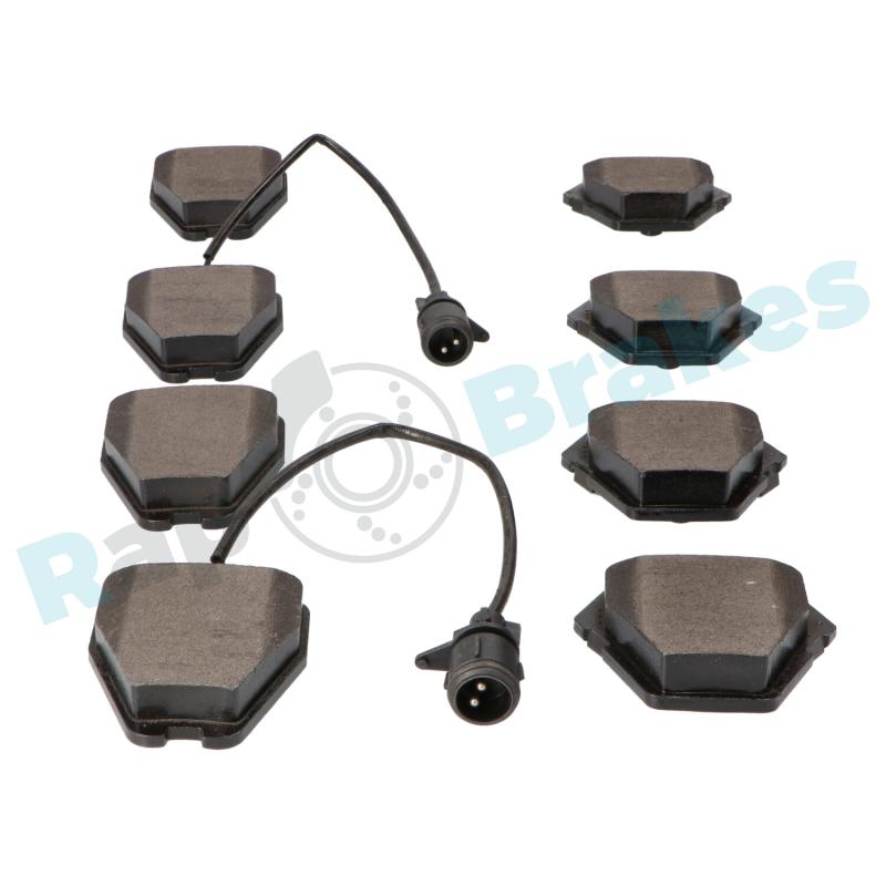 Jeu de 4 plaquettes de frein avant RAP BRAKES R-P0287 - Visuel 2