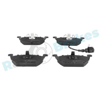 Jeu de 4 plaquettes de frein avant RAP BRAKES OEM 1J0698151G
