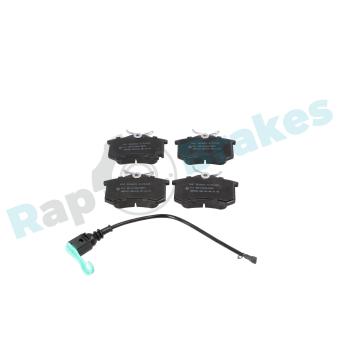 Jeu de 4 plaquettes de frein arrière RAP BRAKES OEM 7M3698451A