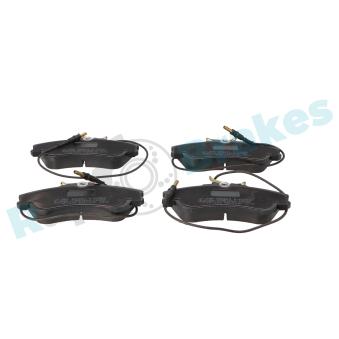 Jeu de 4 plaquettes de frein avant RAP BRAKES OEM E172058