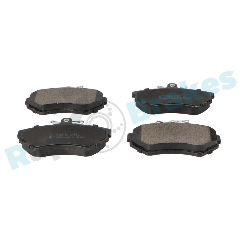 Jeu de 4 plaquettes de frein avant RAP BRAKES R-P0343 - Visuel 1