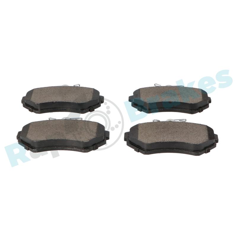 Jeu de 4 plaquettes de frein avant RAP BRAKES R-P0343 - Visuel 2
