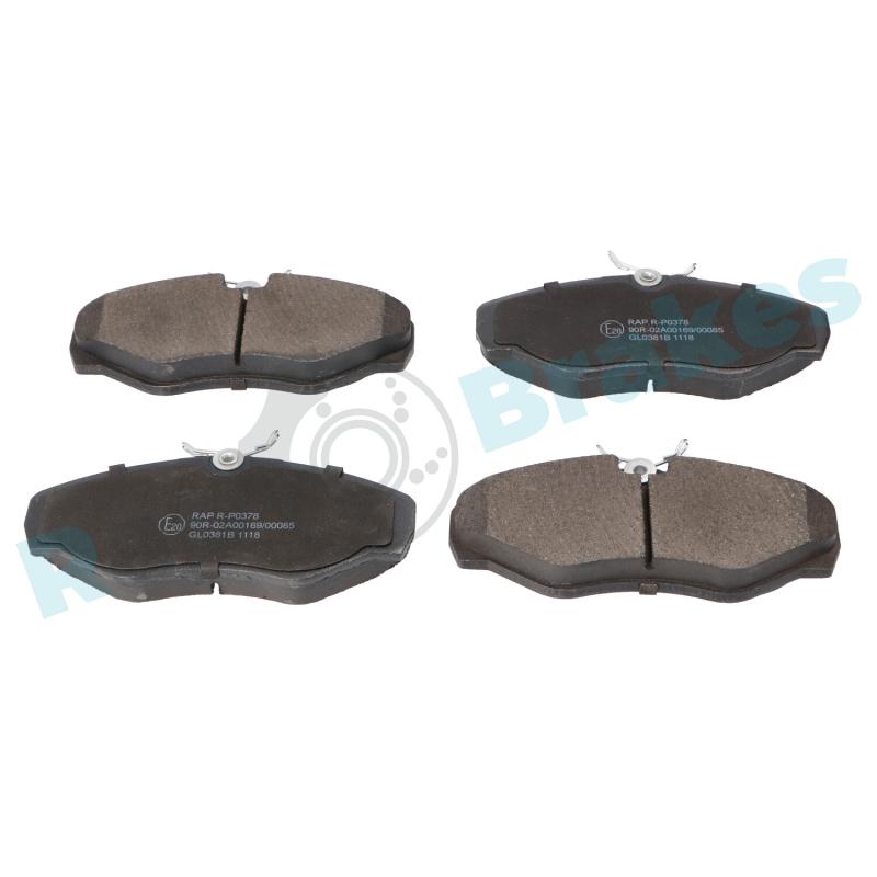 Jeu de 4 plaquettes de frein avant RAP BRAKES R-P0378 - Visuel 1
